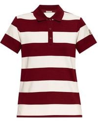 Moncler - Striped Polo Shirt - Lyst
