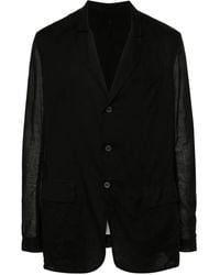 Masnada - Semi-Sheer Single-Breasted Blazer - Lyst