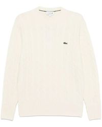 Lacoste - ケーブルニット セーター - Lyst