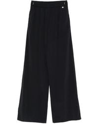 Herno - Elasticated Wide-Leg Trousers - Lyst
