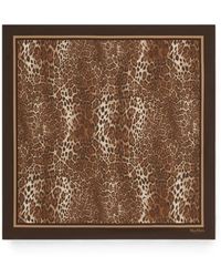 Max Mara - Leopard-Print Silk Scarf - Lyst