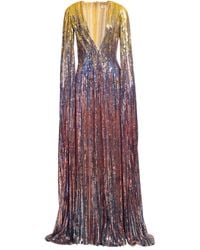 Elie Saab - Maxikleid mit Pailletten - Lyst