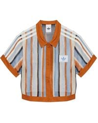 adidas - Striped Short-Sleeve Shirt - Lyst