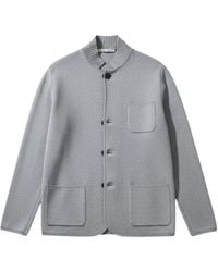 Maurizio Baldassari - Ribbed-Trim Patch-Pocket Jacket - Lyst