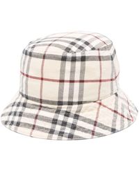 Burberry - Vintage Check-pattern Cotton Bucket Hat - Lyst