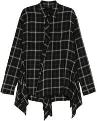 Limi Feu - Camicia Svasata A Quadri Con Inserti - Lyst
