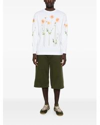 Simone Rocha Olympia Printed Cotton Jersey T-Shirt in Black for