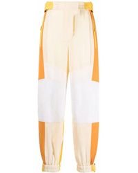 Stella McCartney - Lacey Broek Met Toelopende Pijpen En Patchwork - Lyst