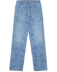 DIESEL - D-Martians-Ne Logo-Patch Track Pants - Lyst