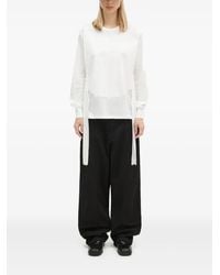 Undercover - Long-Sleeve Tie-Detail Blouse - Lyst