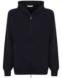 Cruciani - Zip-Up Knitted Hoodie - Lyst