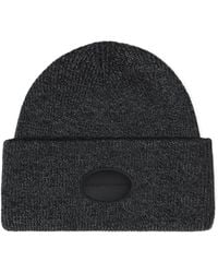 Alexander Wang - Ribbed Beanie With Domed Logo Patch Accessories - Lyst