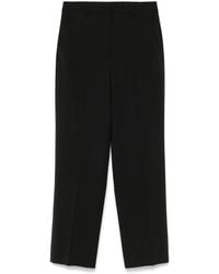 Theory - High-Waisted Straight-Leg Trousers - Lyst