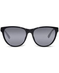 ARMANI EXCHANGE - Logo-Print Round-Frame Sunglasses - Lyst