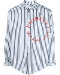 Fiorucci - Striped Logo-print Shirt - Lyst