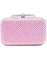 Mach & Mach - Crystal-Embellished Clutch Bag - Lyst