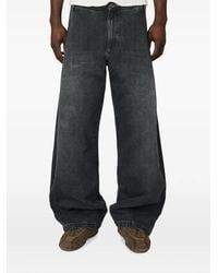 Seventh - Side-Pleat Wide-Leg Jeans - Lyst