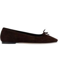 Aeyde - Ballerines En Daim À Détail De Nœud - Lyst