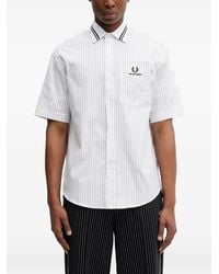Fred Perry - Hemd Mit Nadelstreifen - Lyst