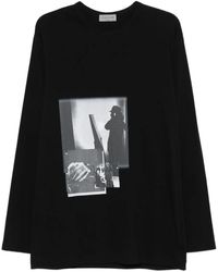 Yohji Yamamoto - グラフィック ロングtシャツ - Lyst