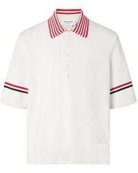 Thom Browne - Sailboat Rugby Polo With Rwb Armbands - Lyst