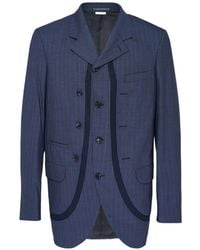 Comme des Garçons - Pinstripe-Pattern Panelled Blazer - Lyst