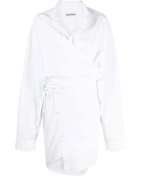 Balenciaga - Wrap Shirt Dress - Lyst