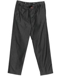 Kiton - Drawstring Logo-Patch Trousers - Lyst