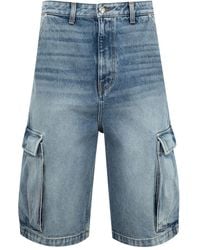 Rhude - Denim Cargo Shorts - Lyst