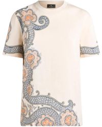 Etro - Year Of Snake Cotton T-Shirt - Lyst