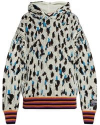 PDF - Hoodie À Bord Rayé En Maille Intarsia - Lyst