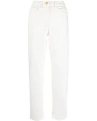 Elisabetta Franchi - High-Waisted Straight Trousers - Lyst