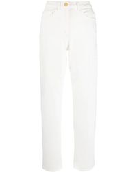 Elisabetta Franchi - Pantalon Droit À Taille Haute - Lyst