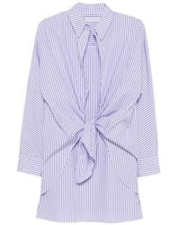 Manuel Ritz - Striped Tie-Waist Mini Dress - Lyst