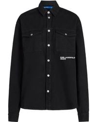 Karl Lagerfeld - Cotton Shirt Jacket - Lyst