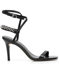 MICHAEL Michael Kors - Marcia Chain-Link Ankle-Strap Sandals - Lyst