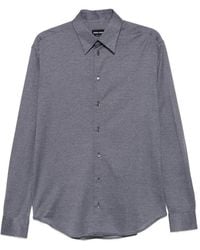 Giorgio Armani - Geometric-Print Long-Sleeve Shirt - Lyst