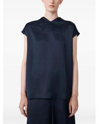 Studio Nicholson - Greer V-Neck Draped Top - Lyst