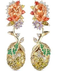 Anabela Chan - 18Kt Vermeil Lemon Multi-Stone Earrings - Lyst