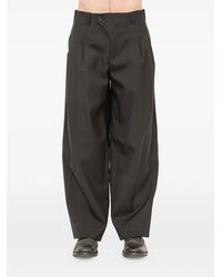 DEVOA - Wool Trousers - Lyst