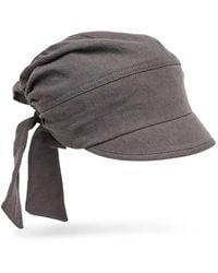 OPEN YY - Tie-Up Linen Hat - Lyst