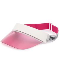 Jimmy Choo - Logo Embroidered Visor Cap - Lyst
