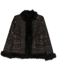 Antik Batik - Sando Embroidered Faux-Fur-Trim Jacket - Lyst
