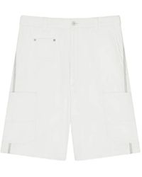 Givenchy - Pantalones Vaqueros Cortos Cargo Con Motivo De Espiga - Lyst