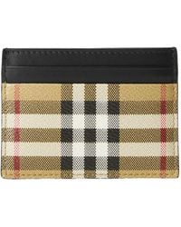 Burberry - Check-Pattern Cardholder - Lyst