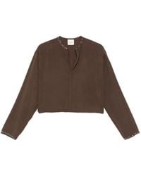 Alysi - Embellished-Trim Top - Lyst