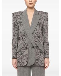 Nissa - Sequin-Embellished Double-Breasted Blazer - Lyst