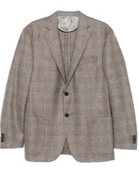 Corneliani - Chaqueta a cuadros con dos botones - Lyst