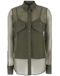 FEDERICA TOSI - Silk-Organza Shirt - Lyst