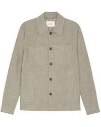 Les Deux - Crosshatch Melange-Woven Shirt Jacket - Lyst